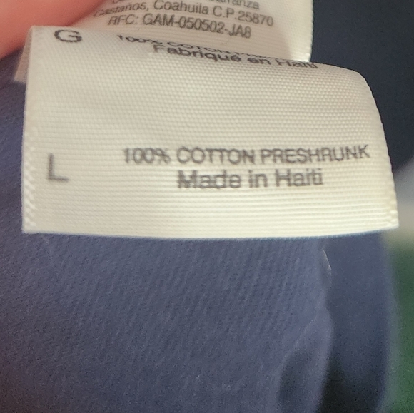 Oshie 74 St.Louis Blues T-Shirt Size Large Navy Blue Gildan Heavy Cotton - Picture 5 of 5